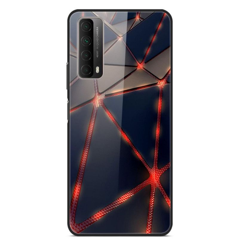 Cover for Huawei P Smart 2021 Rød Radius Hærdet Glas