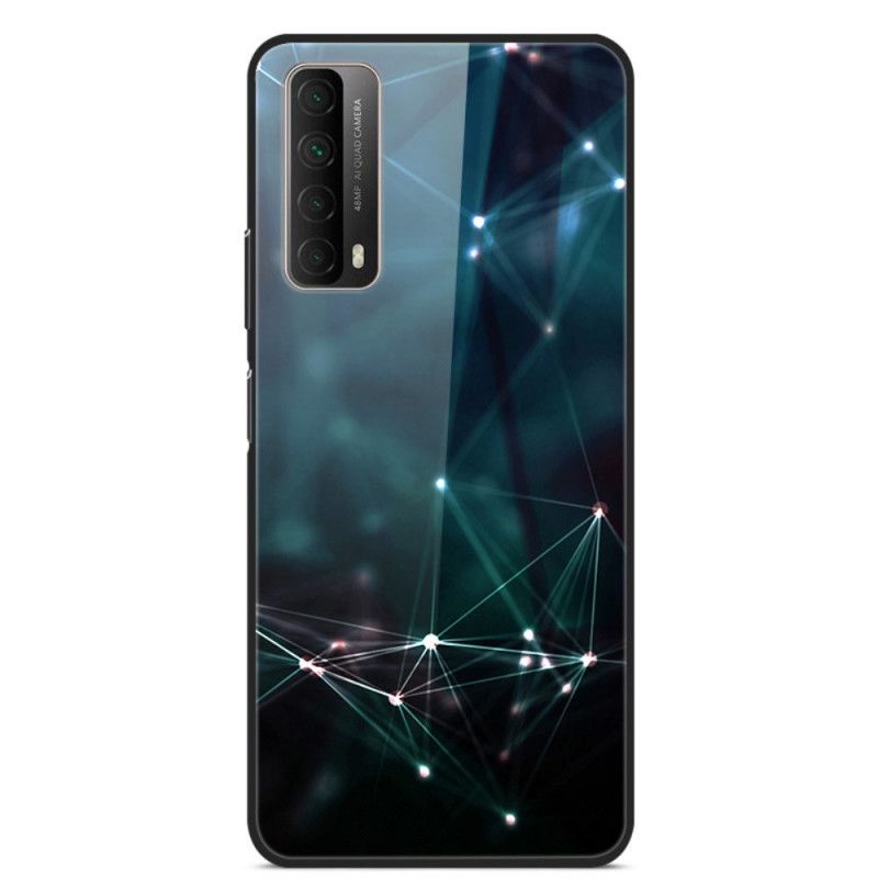 Cover for Huawei P Smart 2021 Rød Radius Hærdet Glas