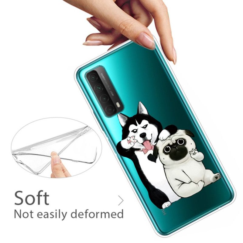 Cover for Huawei P Smart 2021 Sjove Hunde