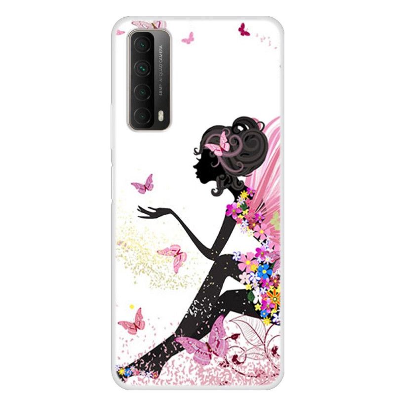 Cover for Huawei P Smart 2021 Sommerfugldame