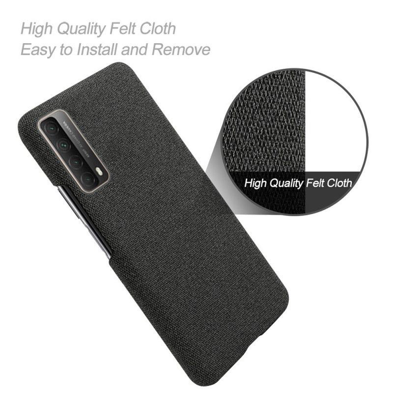 Cover for Huawei P Smart 2021 Sort Ksq Stoftekstur