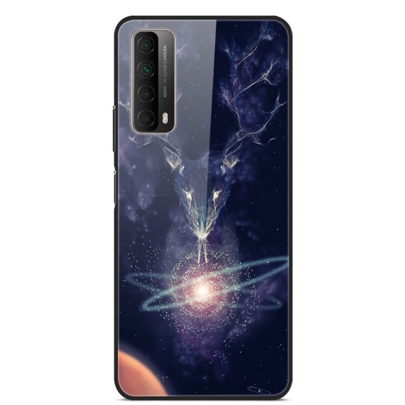 Cover for Huawei P Smart 2021 Stjernehjorte Hærdet Glas