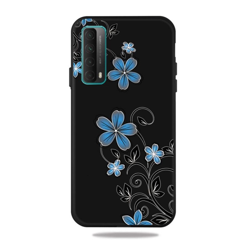 Cover Huawei P Smart 2021 Blå Blomster