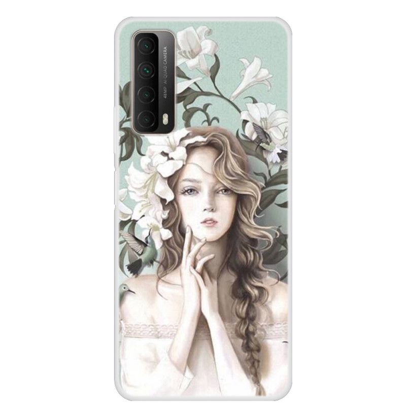 Cover Huawei P Smart 2021 Blomsterkvinden Beskyttelse