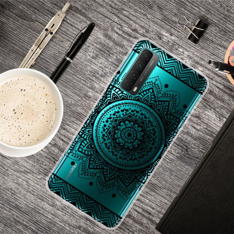 Cover Huawei P Smart 2021 Gennemsigtig Blomstermandala