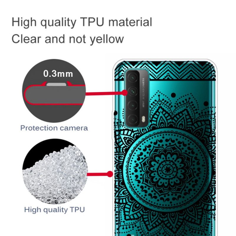 Cover Huawei P Smart 2021 Gennemsigtig Blomstermandala