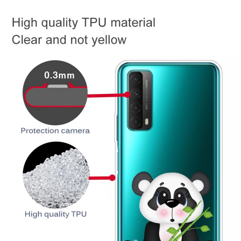 Cover Huawei P Smart 2021 Gennemsigtig Trist Panda