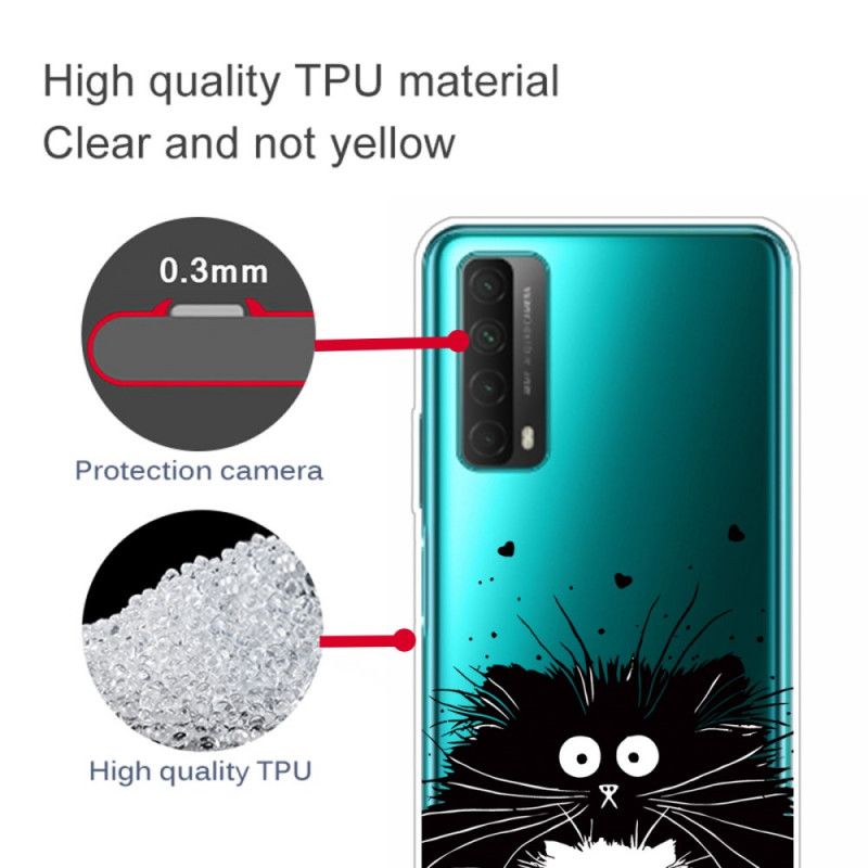 Cover Huawei P Smart 2021 Gennemsigtige Overraskede Katte