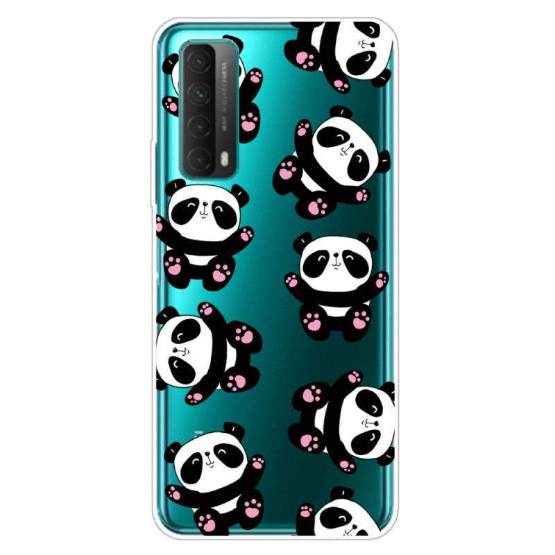 Cover Huawei P Smart 2021 Gennemsigtige Pandaer Har Det Sjovt Original