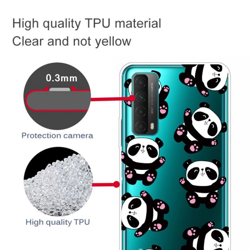 Cover Huawei P Smart 2021 Gennemsigtige Pandaer Har Det Sjovt Original