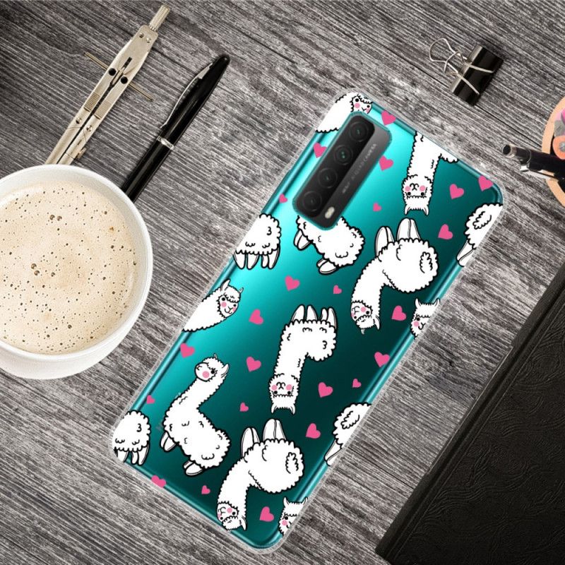 Cover Huawei P Smart 2021 Gennemsigtige Sjove Lamaer