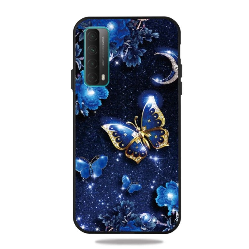 Cover Huawei P Smart 2021 Gylden Sommerfugl Beskyttelse