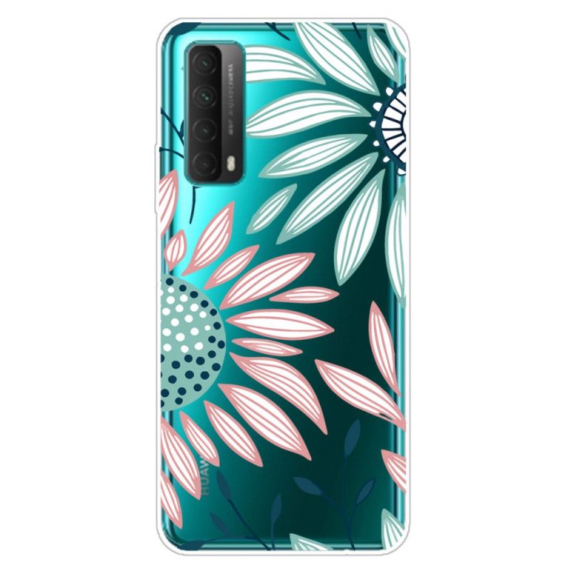 Cover Huawei P Smart 2021 Lyserød Blomster Beskyttelse