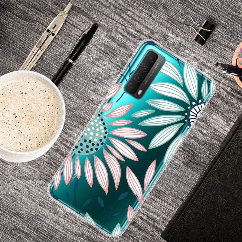 Cover Huawei P Smart 2021 Lyserød Blomster Beskyttelse