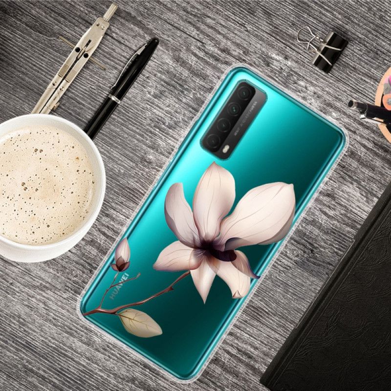 Cover Huawei P Smart 2021 Lyserød Blomster Beskyttelse