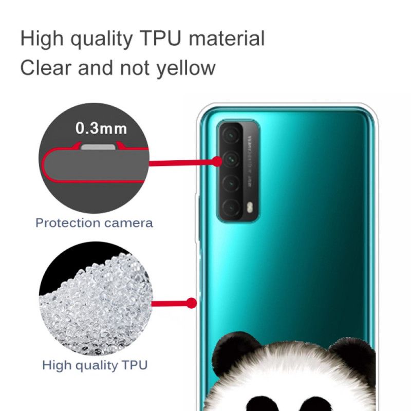 Cover Huawei P Smart 2021 Mobilcover Gennemsigtig Panda