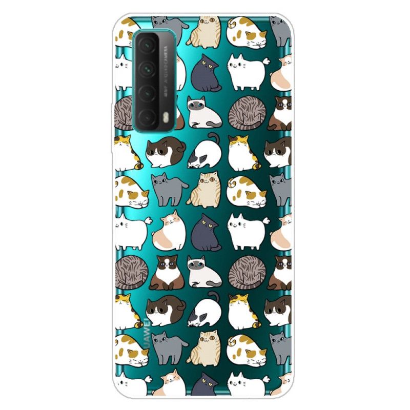 Cover Huawei P Smart 2021 Mobilcover Gennemsigtige Flere Katte