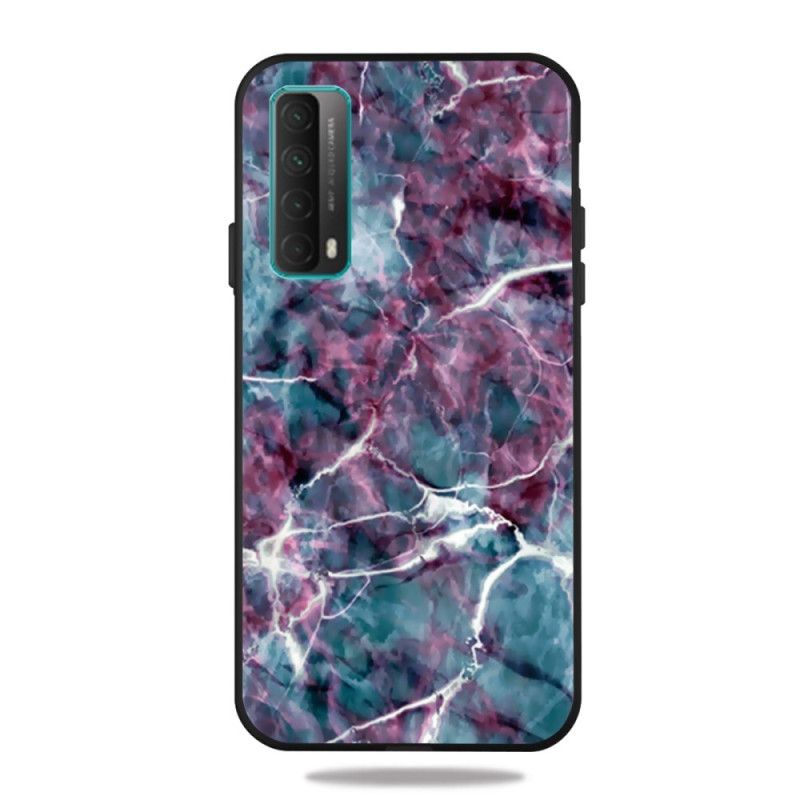 Cover Huawei P Smart 2021 Mobilcover Lilla Marmor