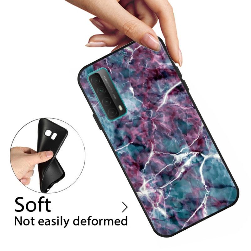 Cover Huawei P Smart 2021 Mobilcover Lilla Marmor