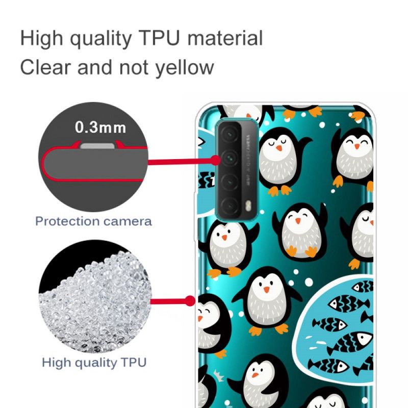 Cover Huawei P Smart 2021 Pingviner Og Fisk