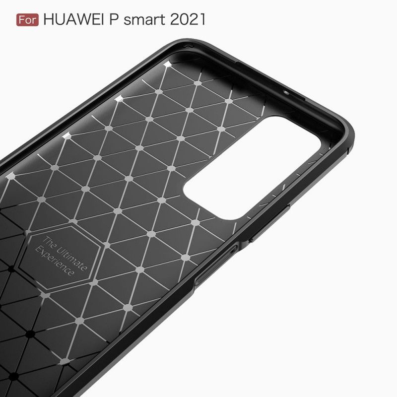 Cover Huawei P Smart 2021 Sort Børstet Kulfiber