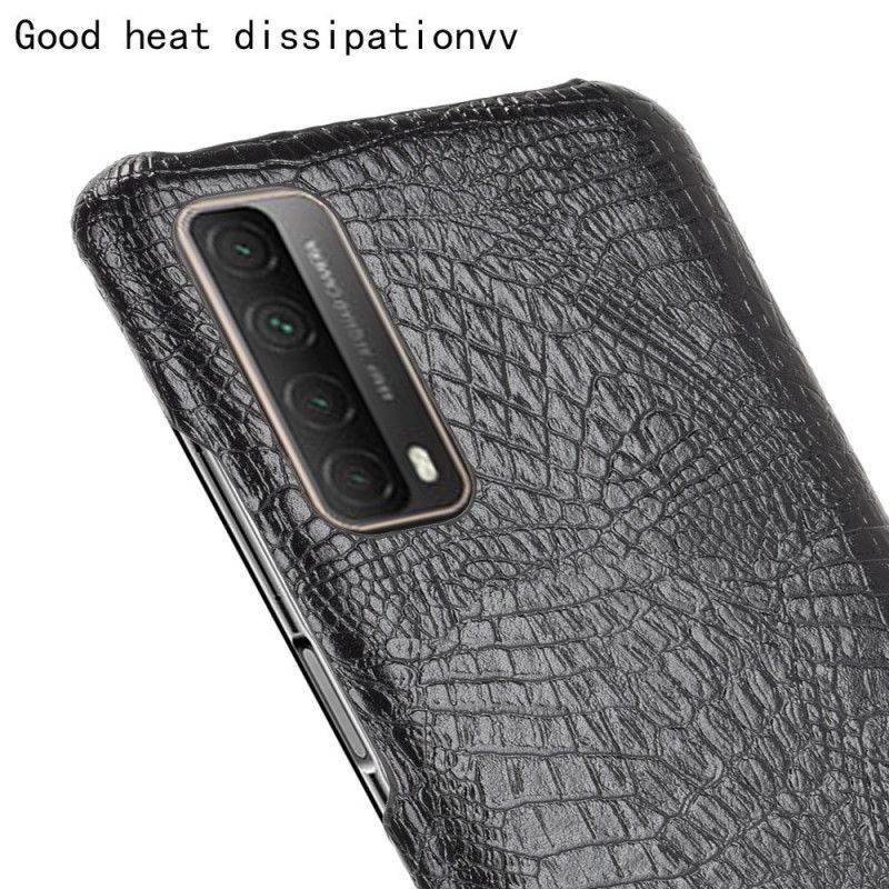 Cover Huawei P Smart 2021 Sort Krokodillehudstil