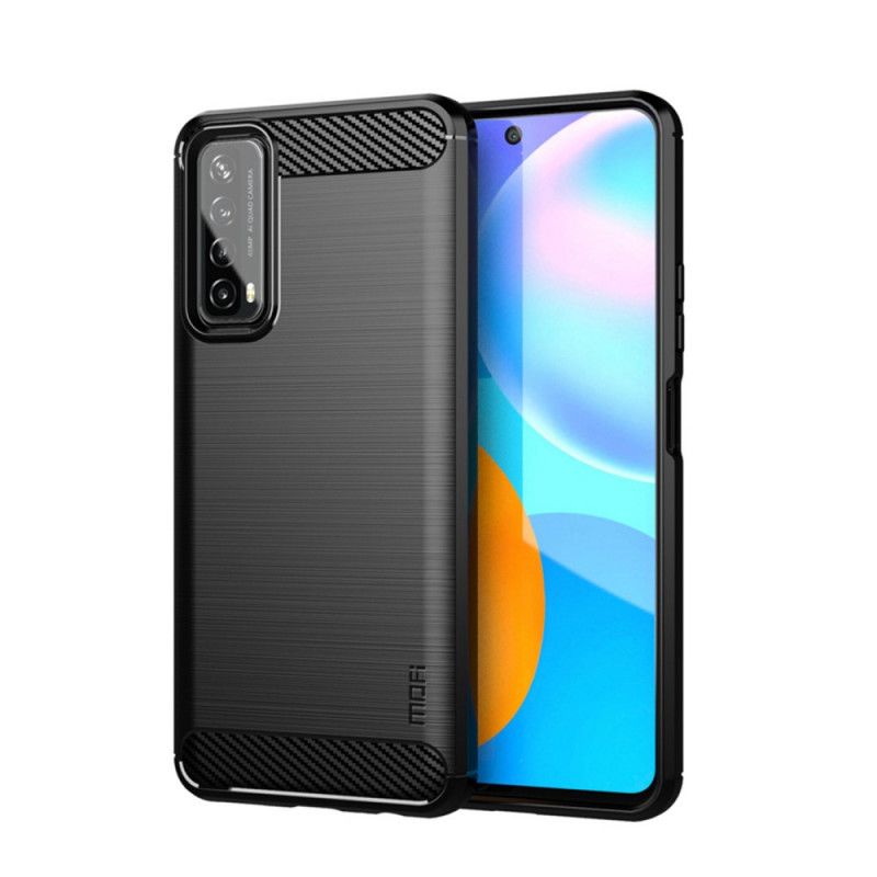 Cover Huawei P Smart 2021 Sort Mofi Børstet Kulfiber