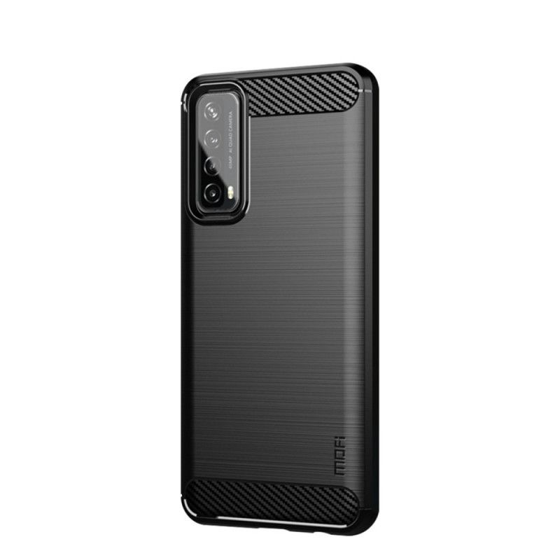 Cover Huawei P Smart 2021 Sort Mofi Børstet Kulfiber