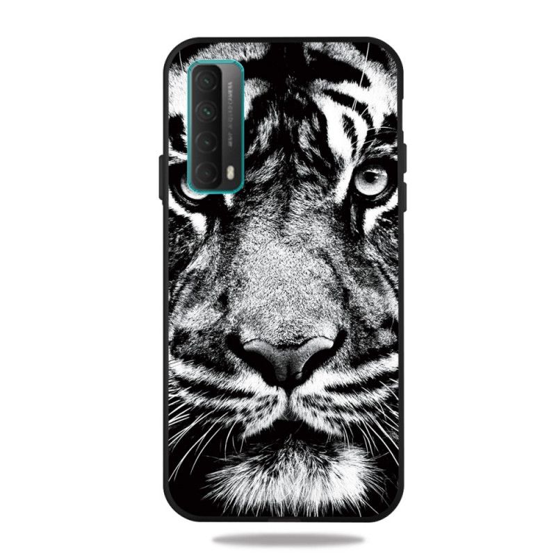 Cover Huawei P Smart 2021 Sort Og Hvid Tiger