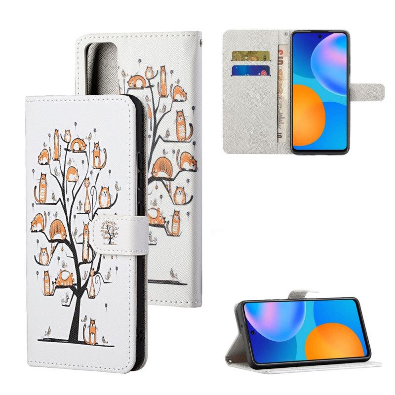 Flip Cover Huawei P Smart 2021 Funky G-Streng Katte