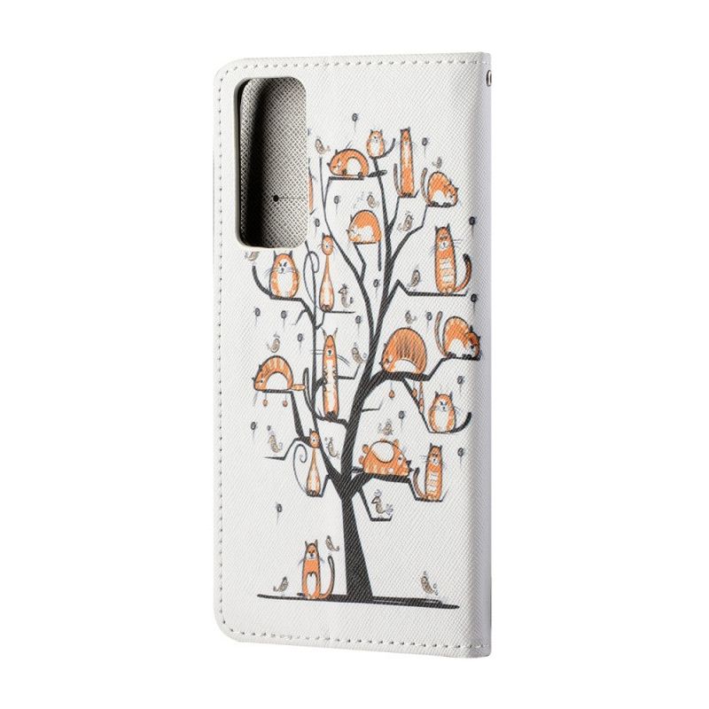 Flip Cover Huawei P Smart 2021 Funky G-Streng Katte