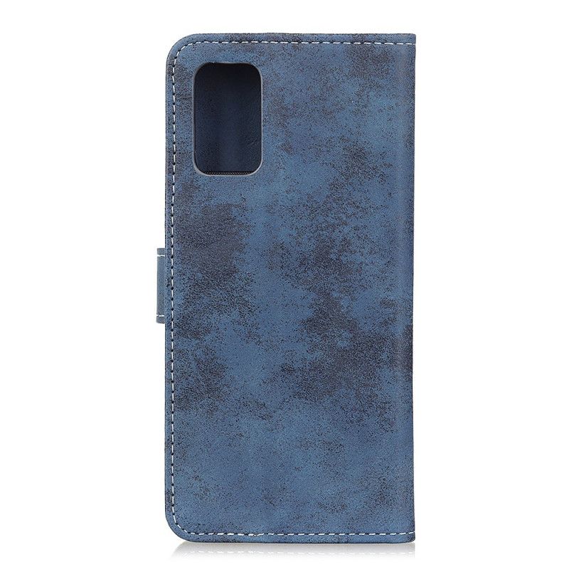 Flip Cover Huawei P Smart 2021 Grå Mobilcover Vintage Lædereffekt