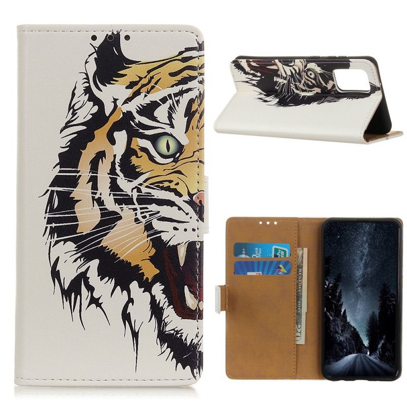 Flip Cover Huawei P Smart 2021 Hård Tiger