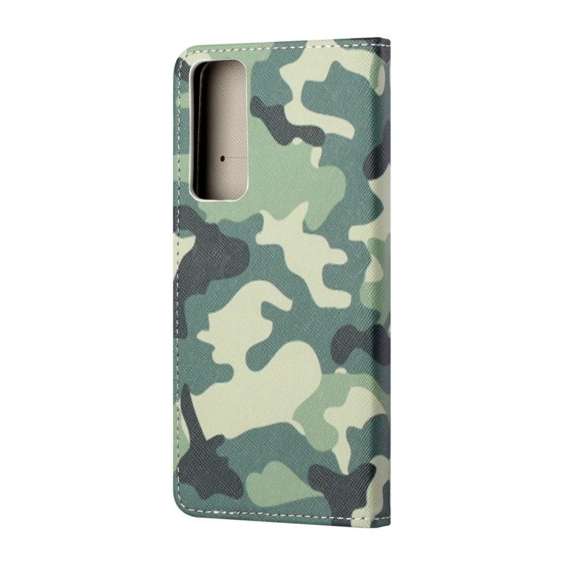 Flip Cover Huawei P Smart 2021 Militær Camouflage