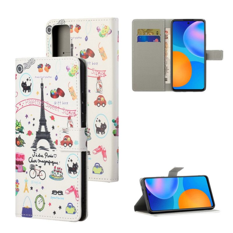 Flip Cover Huawei P Smart 2021 Mobilcover Jeg Elsker Paris