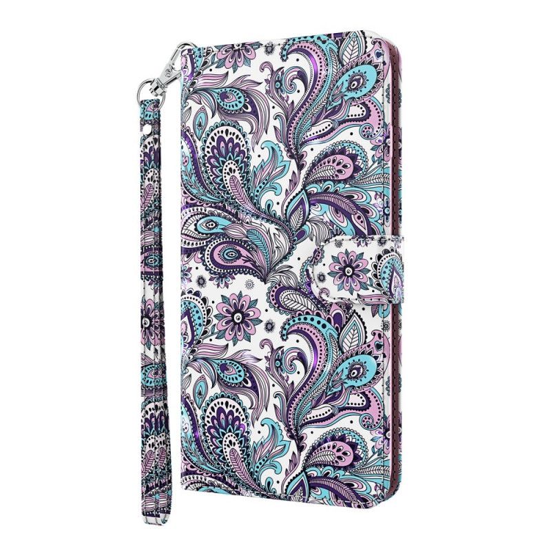 Flip Cover Huawei P Smart 2021 Mønstrede Blomster