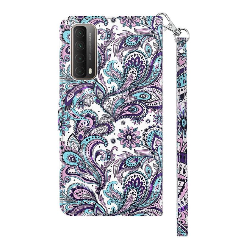 Flip Cover Huawei P Smart 2021 Mønstrede Blomster