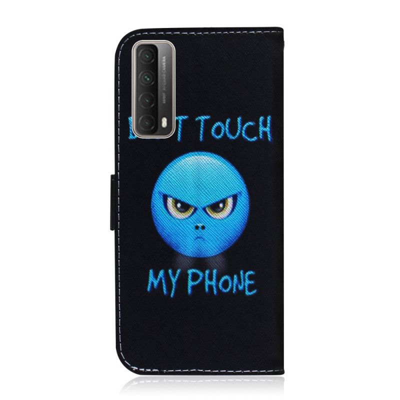 Flip Cover Læder Huawei P Smart 2021 Emoji-Telefon