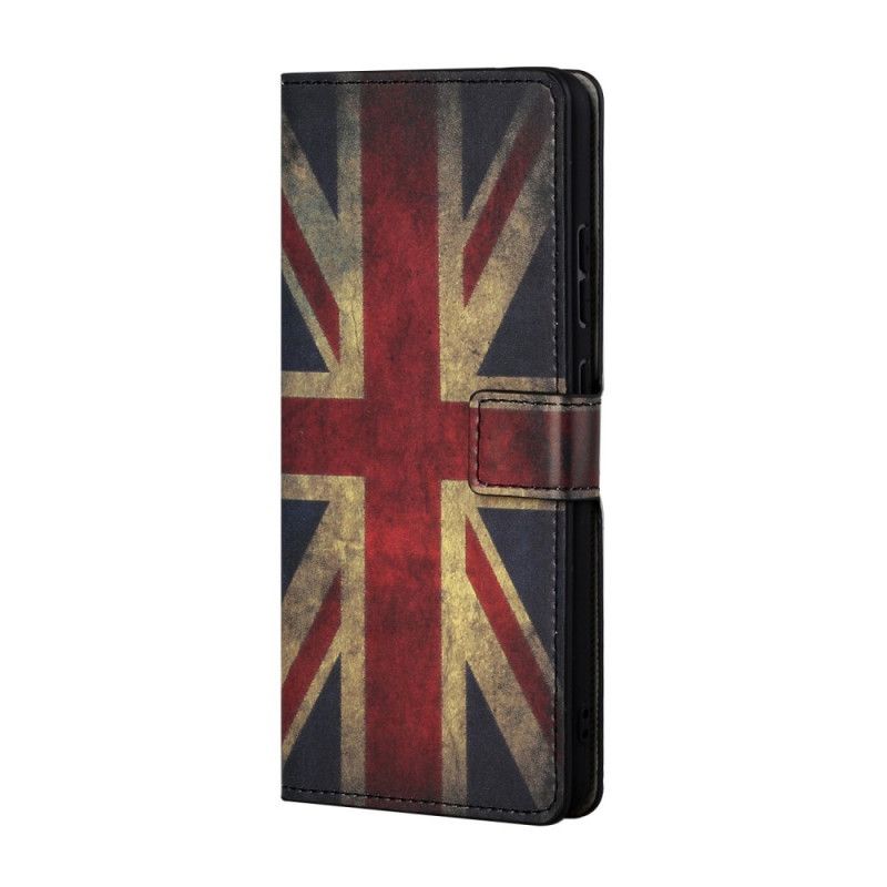 Flip Cover Læder Huawei P Smart 2021 Engelsk Flag