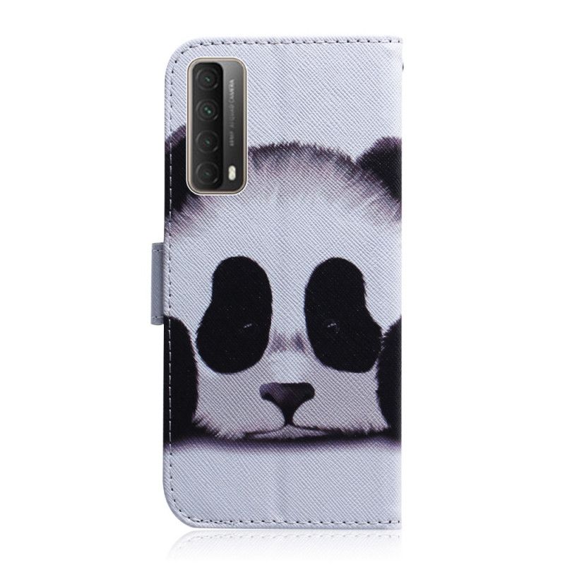 Flip Cover Læder Huawei P Smart 2021 Panda Ansigt