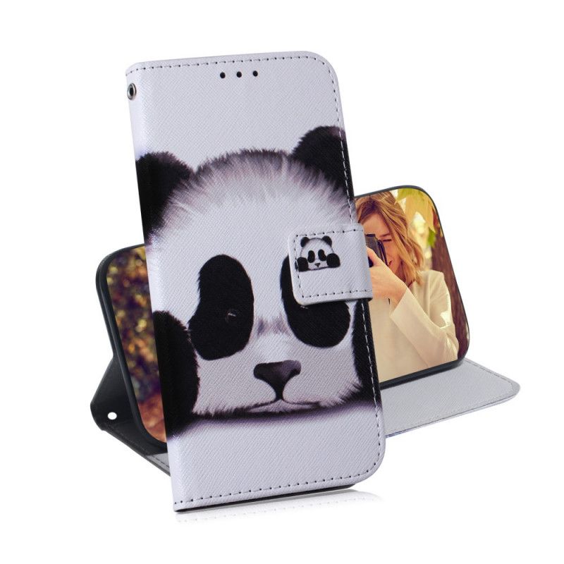 Flip Cover Læder Huawei P Smart 2021 Panda Ansigt