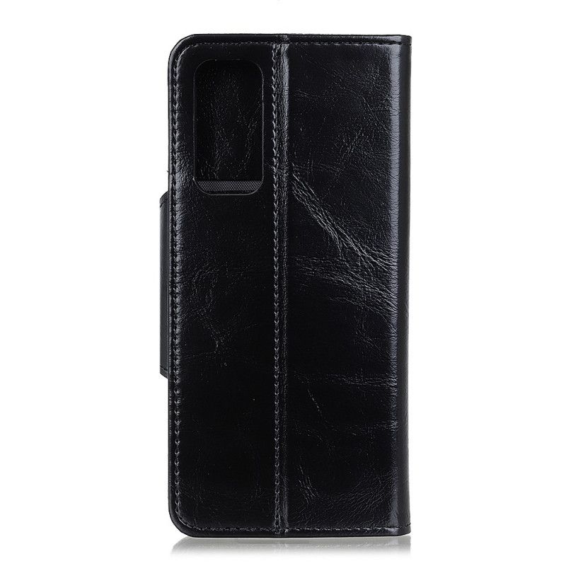 Flip Cover Læder Huawei P Smart 2021 Sort Khazneh Skinnende Kunstlæder Original