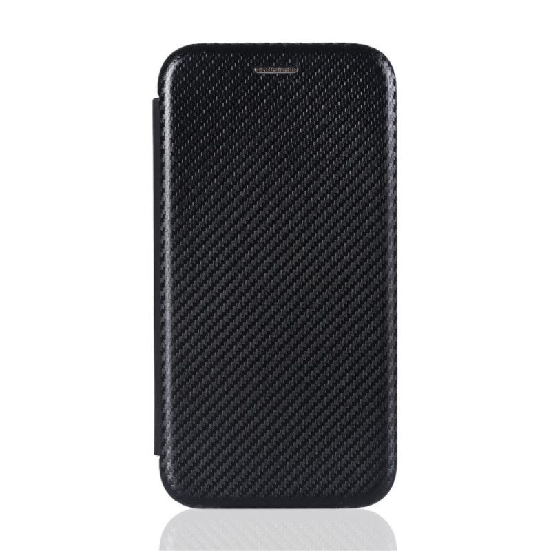 Læder Cover Huawei P Smart 2021 Sort Kulfiber