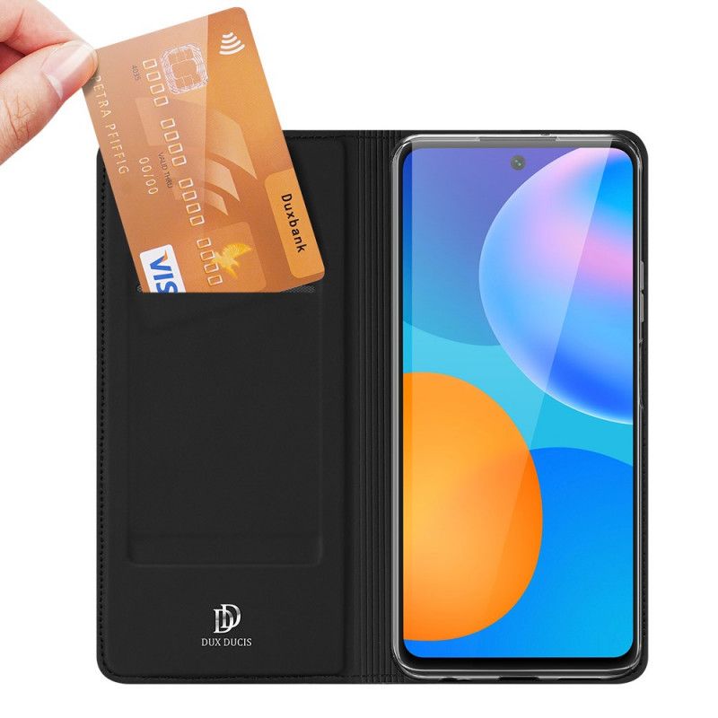 Læder Cover Huawei P Smart 2021 Sort Pro Dux Ducis Hud