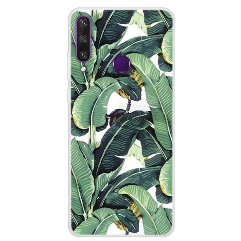 Cover for Huawei Y6p Gennemsigtig Flere Grønne Blade