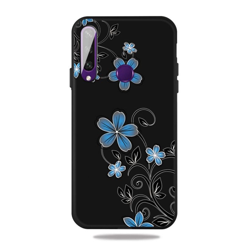 Cover Huawei Y6p Blå Blomster