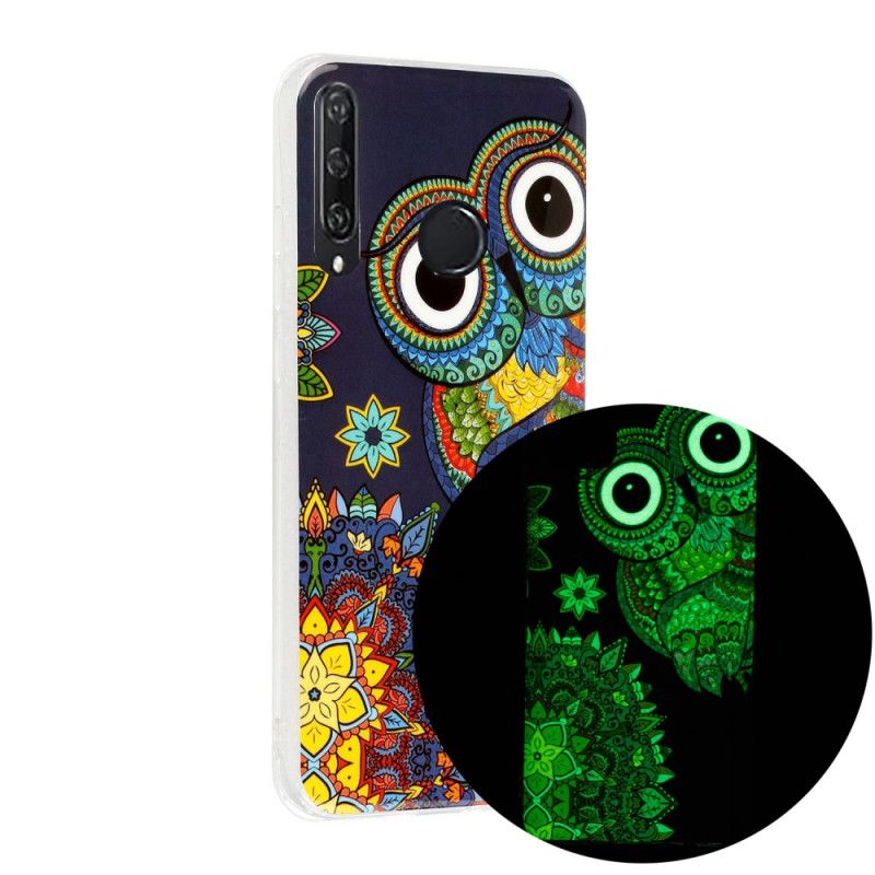 Cover Huawei Y6p Fluorescerende Mandala Ugle Beskyttelse