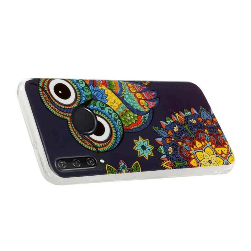 Cover Huawei Y6p Fluorescerende Mandala Ugle Beskyttelse