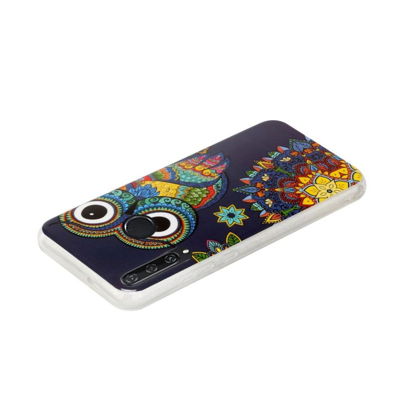 Cover Huawei Y6p Fluorescerende Mandala Ugle Beskyttelse