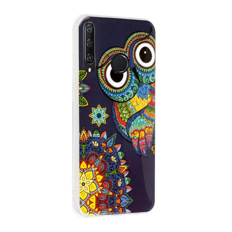 Cover Huawei Y6p Fluorescerende Mandala Ugle Beskyttelse